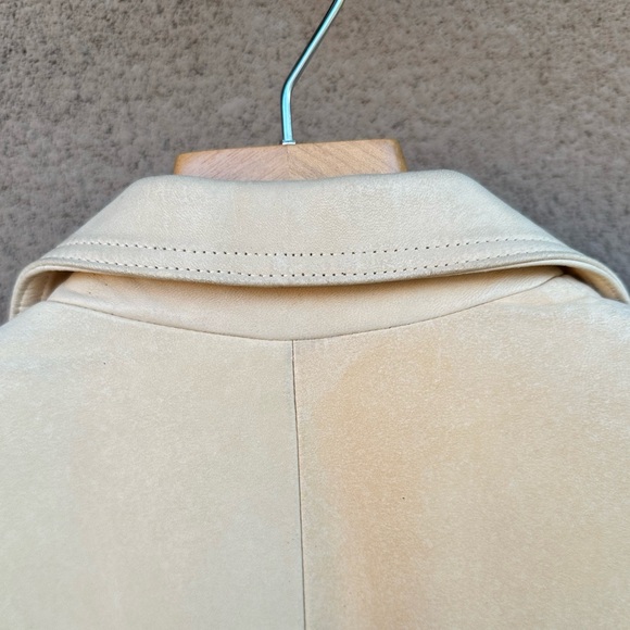 Baja 100% Leather Trench Coat | Size 4 - Picture 12 of 12